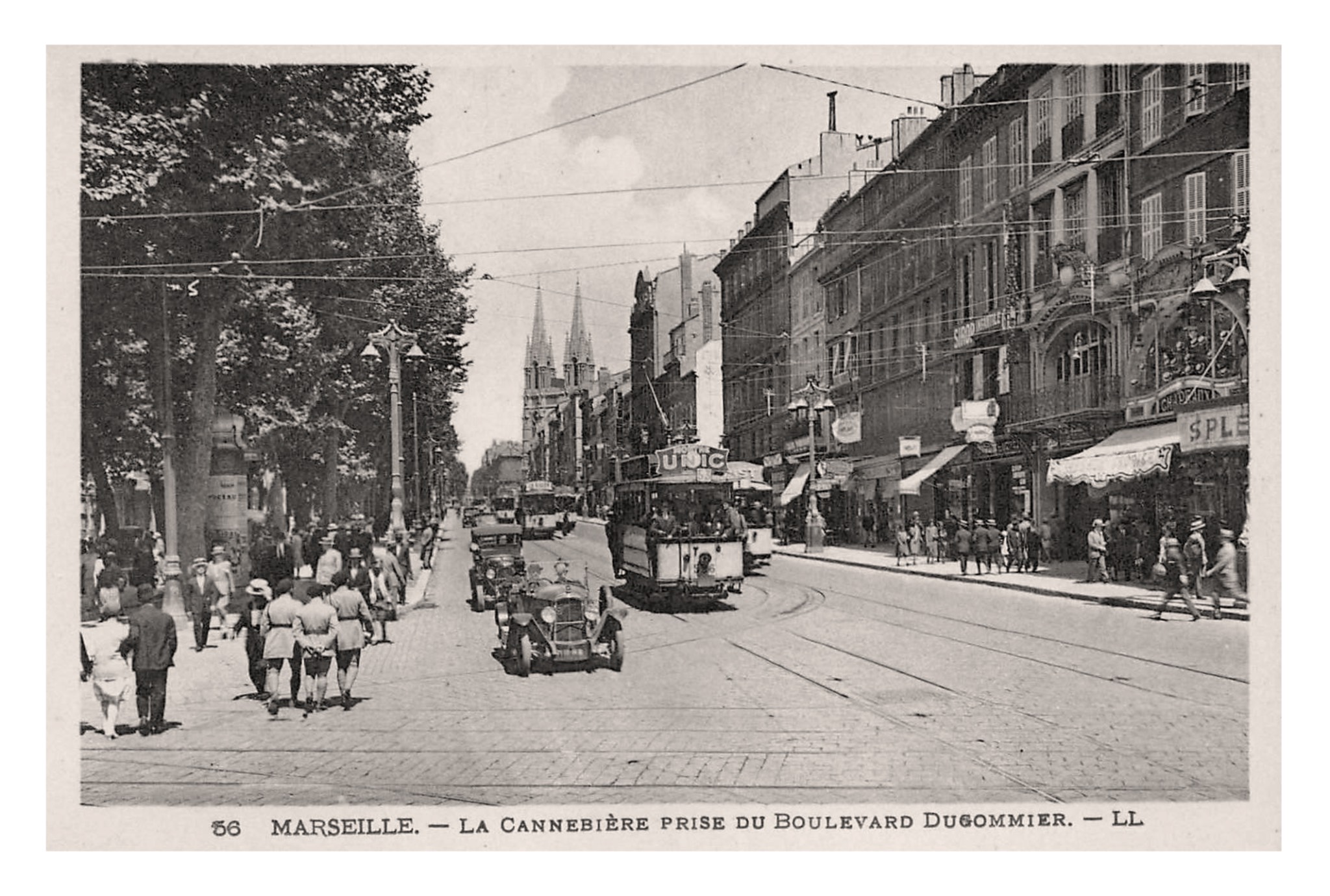 Marseille, Bouches du Rhône, la Cannebière (LL 56).jpg
