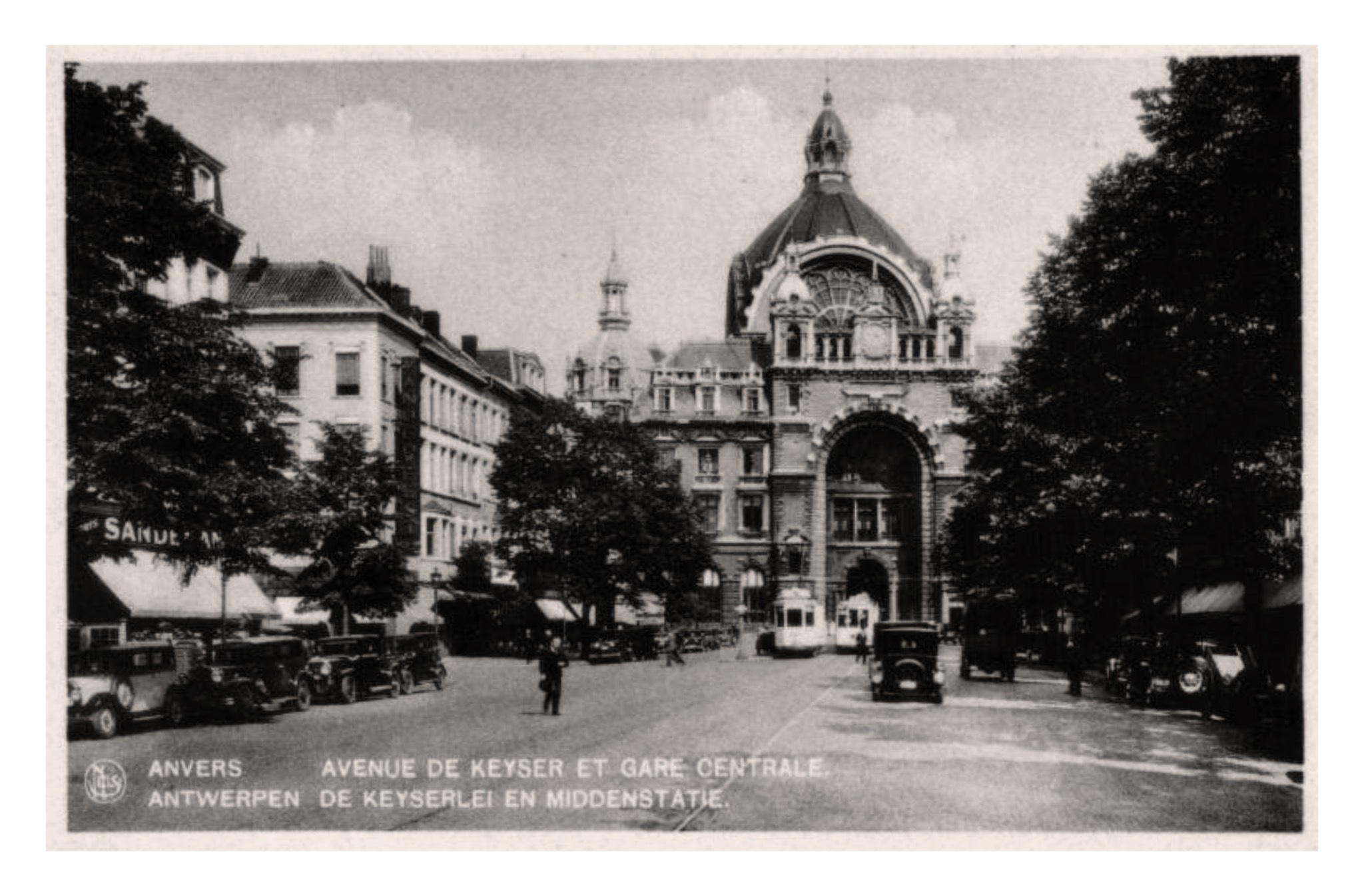 Anvers (B), Avenue De Keyzer et Gare Centrale (Nels 25 2).jpg