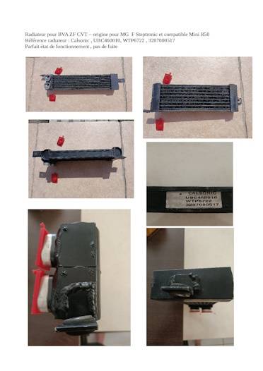 Radiateur pour BVA ZF CVT – origine pour MG  F Steptronic.jpg